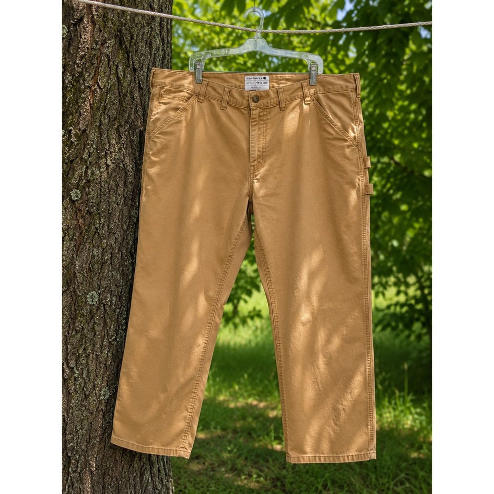 Carhartt Relaxed Fit Work Pants Khaki 44x30 Men's Carpenter Utility B151